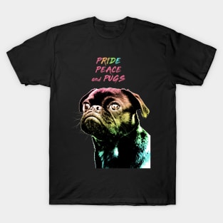 Pride Peace and Pugs T-Shirt